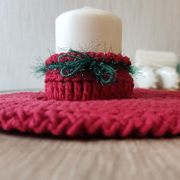 Candle Holder + Wreath