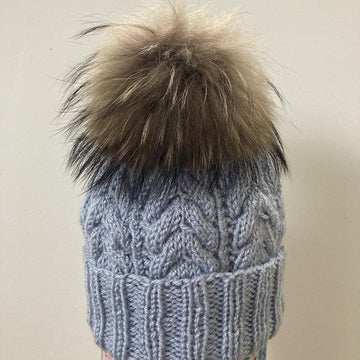 Pretty Cables Beanie Hat Aran