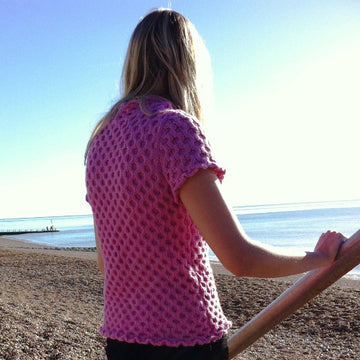 Honeycomb Short Sleeve Top