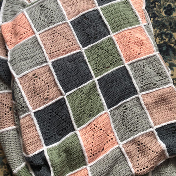 Crochet Christmas Patchwork Blanket