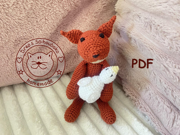 Fox with goose amigurumi