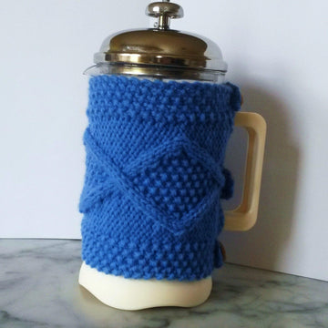 Aran Diamond Coffee Cozy