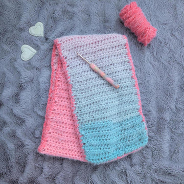 Crochet Rose Garden Scarf Pattern