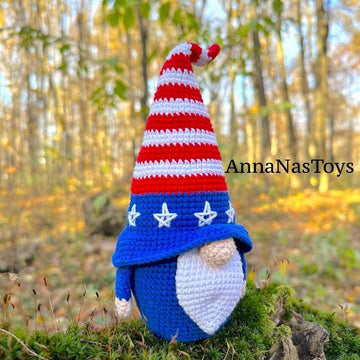 Patriotic gnome USA (boy2)