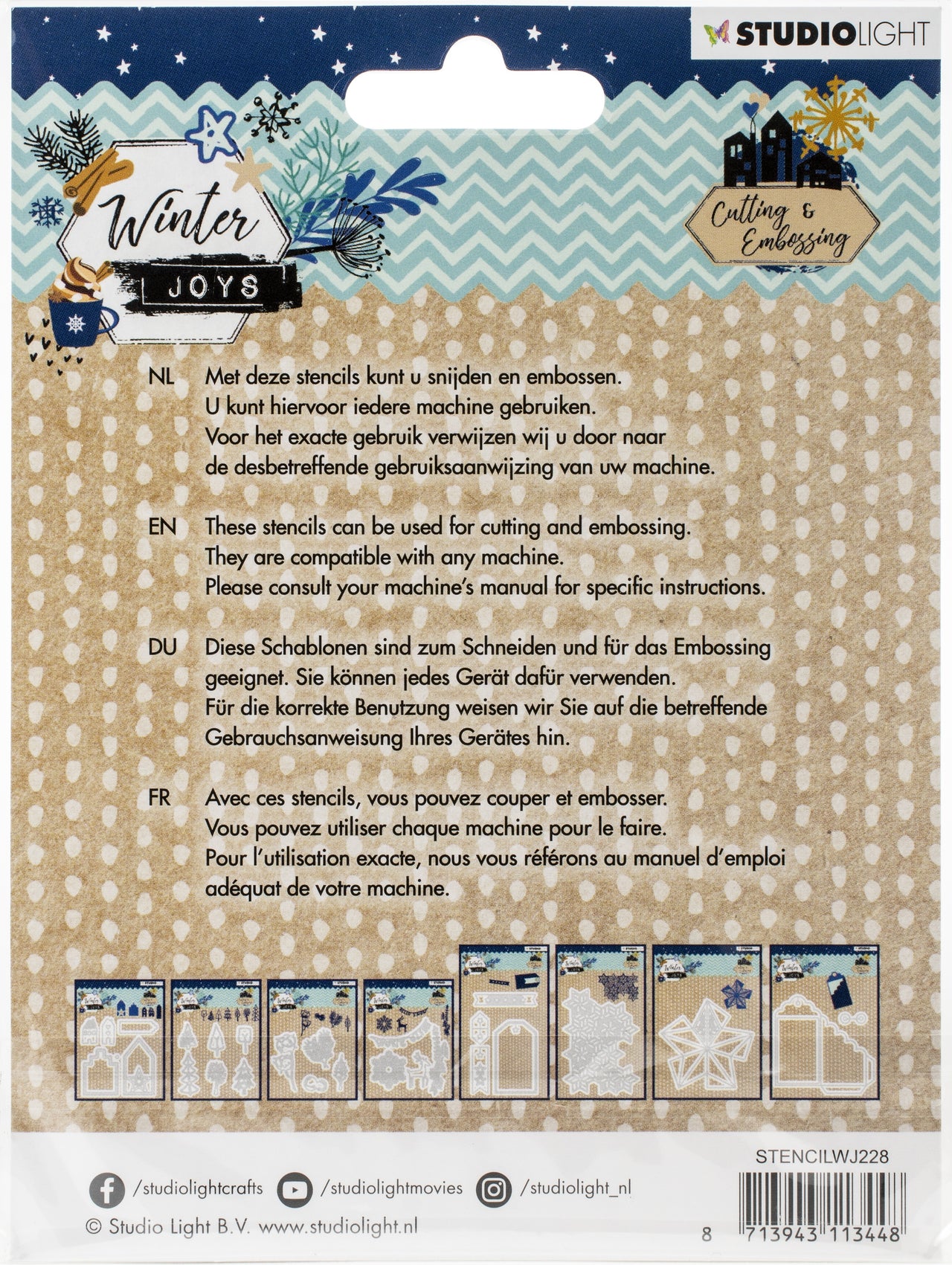 Studio Light Winter Joys Cutting & Embossing Die - NR. 228