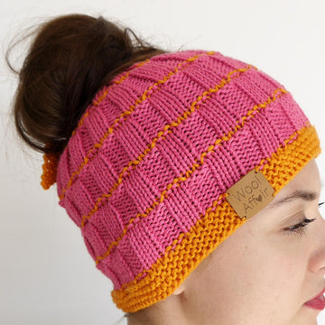 Strickanleitung – Messy Bun – Duttmütze – No.155