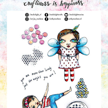 Studio Light Art By Marlene 3.0 Stamps - NR. 38, Little Ladies