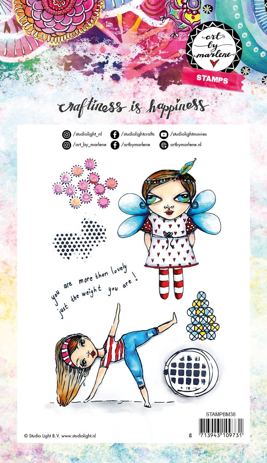 Studio Light Art By Marlene 3.0 Stamps - NR. 38, Little Ladies