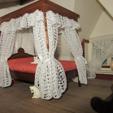 1:12th scale bed hangings