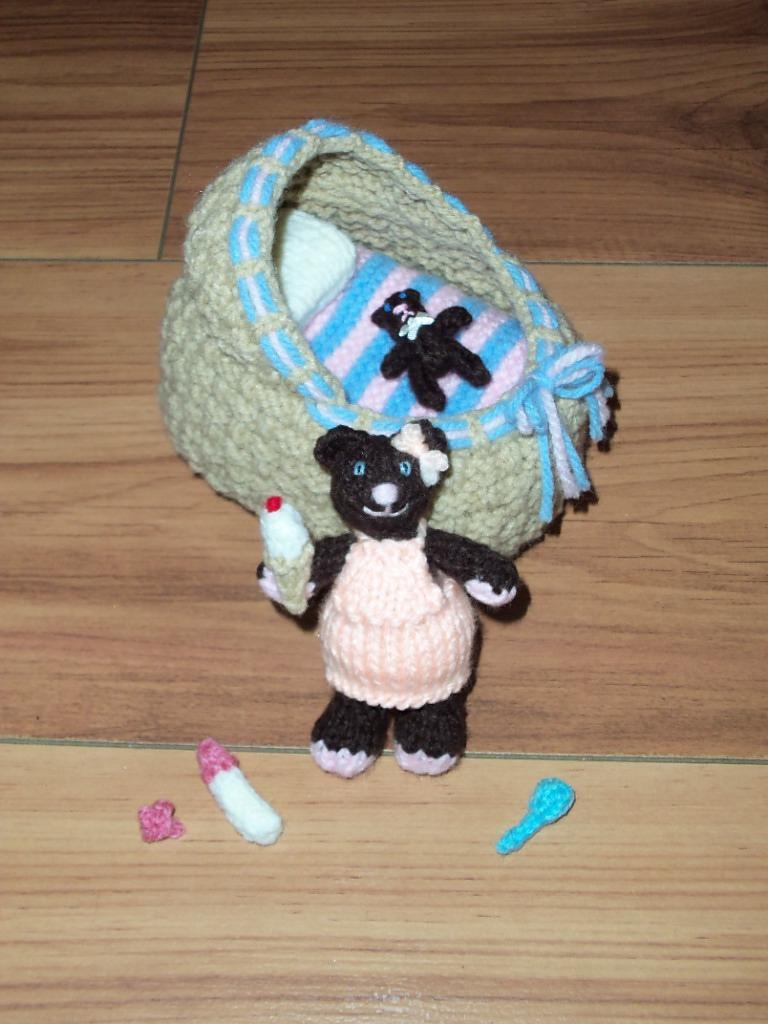 Baby Animals With Crib And Accessories