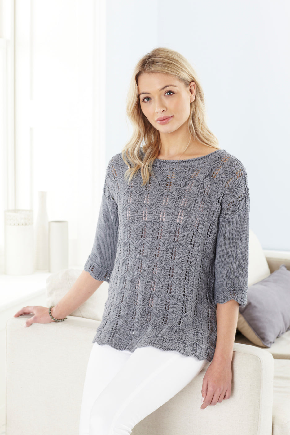 Ladies Sweater & Top in King Cole Bamboo Cotton DK - 5622 - Leaflet
