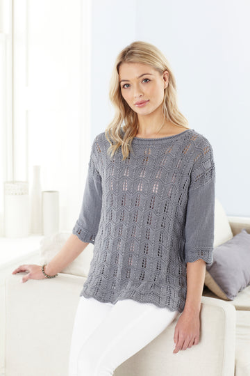 Ladies Sweater & Top in King Cole Bamboo Cotton DK - 5622 - Leaflet