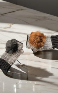 Mismatch Mohair Mittens