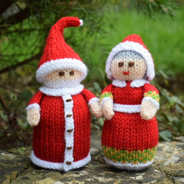 Christmas Dolls Knitting Pattern - Toy Knitting Pattern