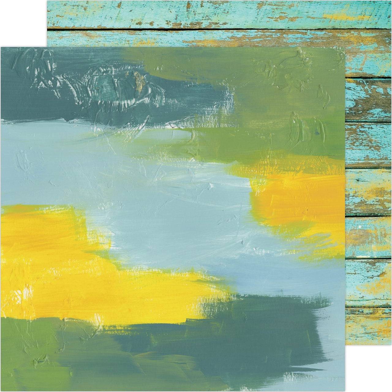 American Crafts Heidi Swapp Art Walk Double-Sided Cardstock 12"X12" 25/Pkg - Water Walk
