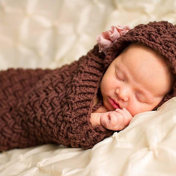 Diagonal Weave Baby Cocoon
