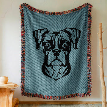Boxer Dog Blanket C2C Crochet Pattern