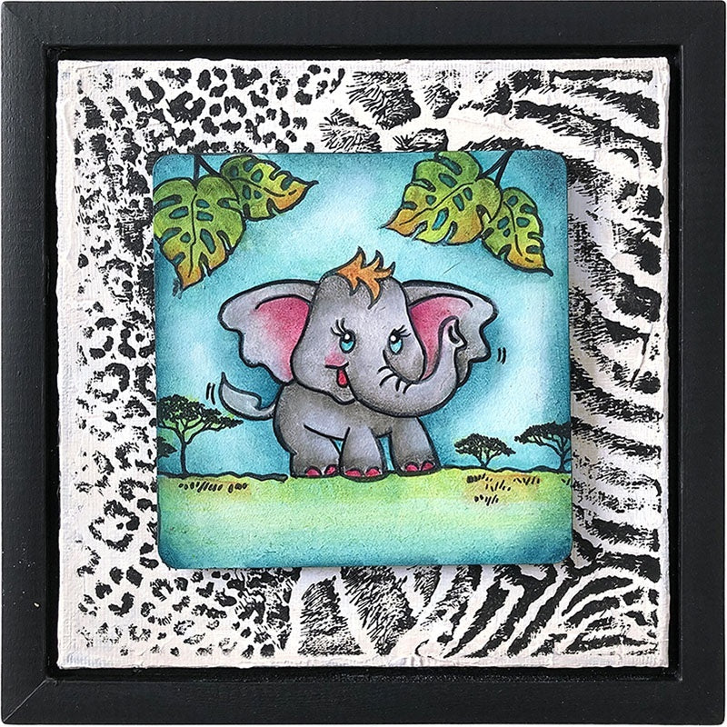 Stampendous Cling Stamp & Die Set - Elephant