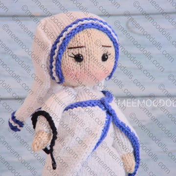 Mother Teresa. Knitting Doll Pattern.