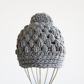 Chunky pom hat