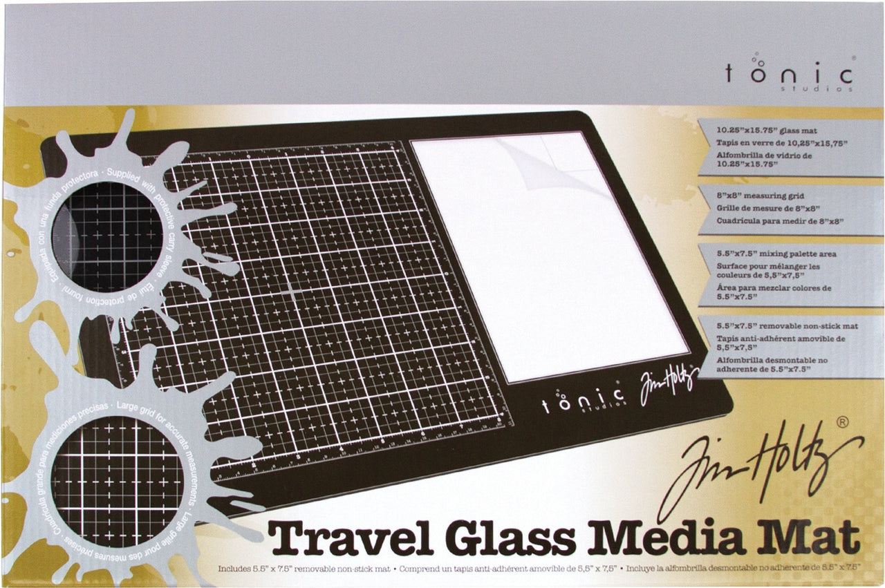 Tonic Studios Tim Holtz Travel Glass Media Mat 10.25"X15.5" - 597716