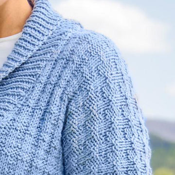 Tweed Rib Cardigan #184