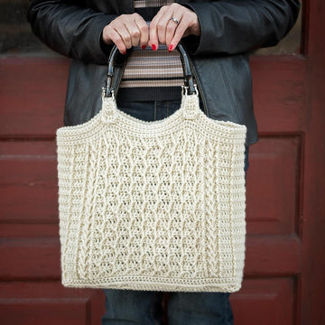 Cabled Zig Zag Bag