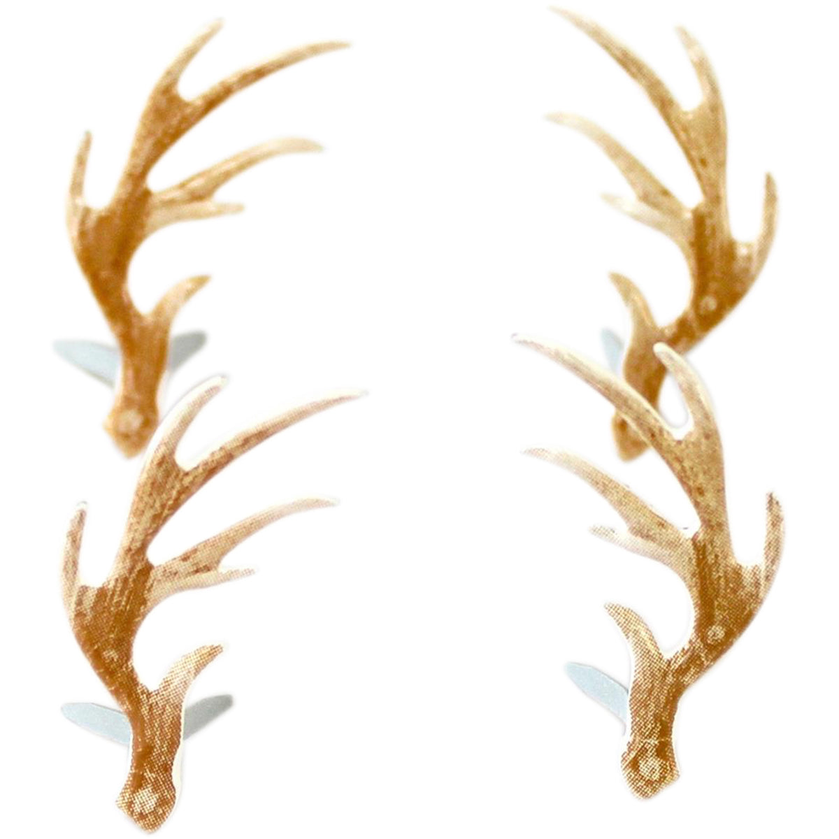 Eyelet Outlet Shape Brads 12/Pkg - Antler