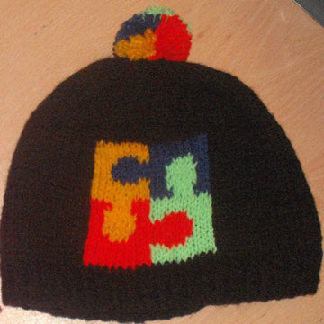 Puzzle Logo Beanie for Autism Awareness