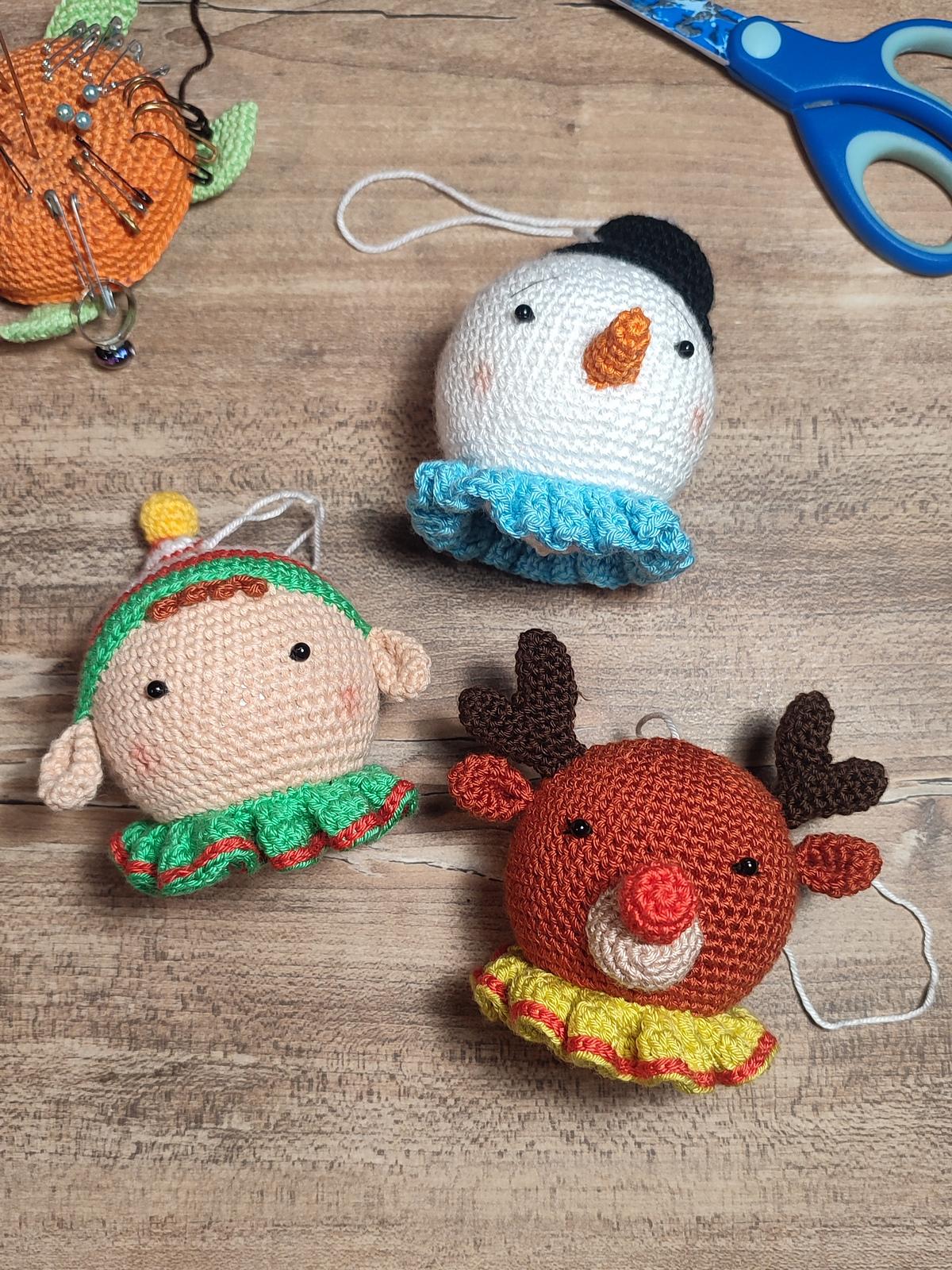 Christmas Crochet Bauble Set