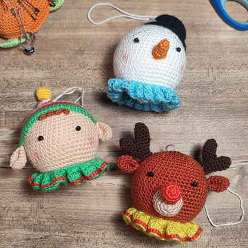 Christmas Crochet Bauble Set