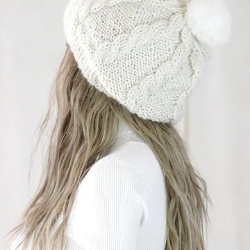 Leah Knit Pompom Hat #814