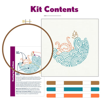 PopLush The Kraken! Embroidery Kit - 5in
