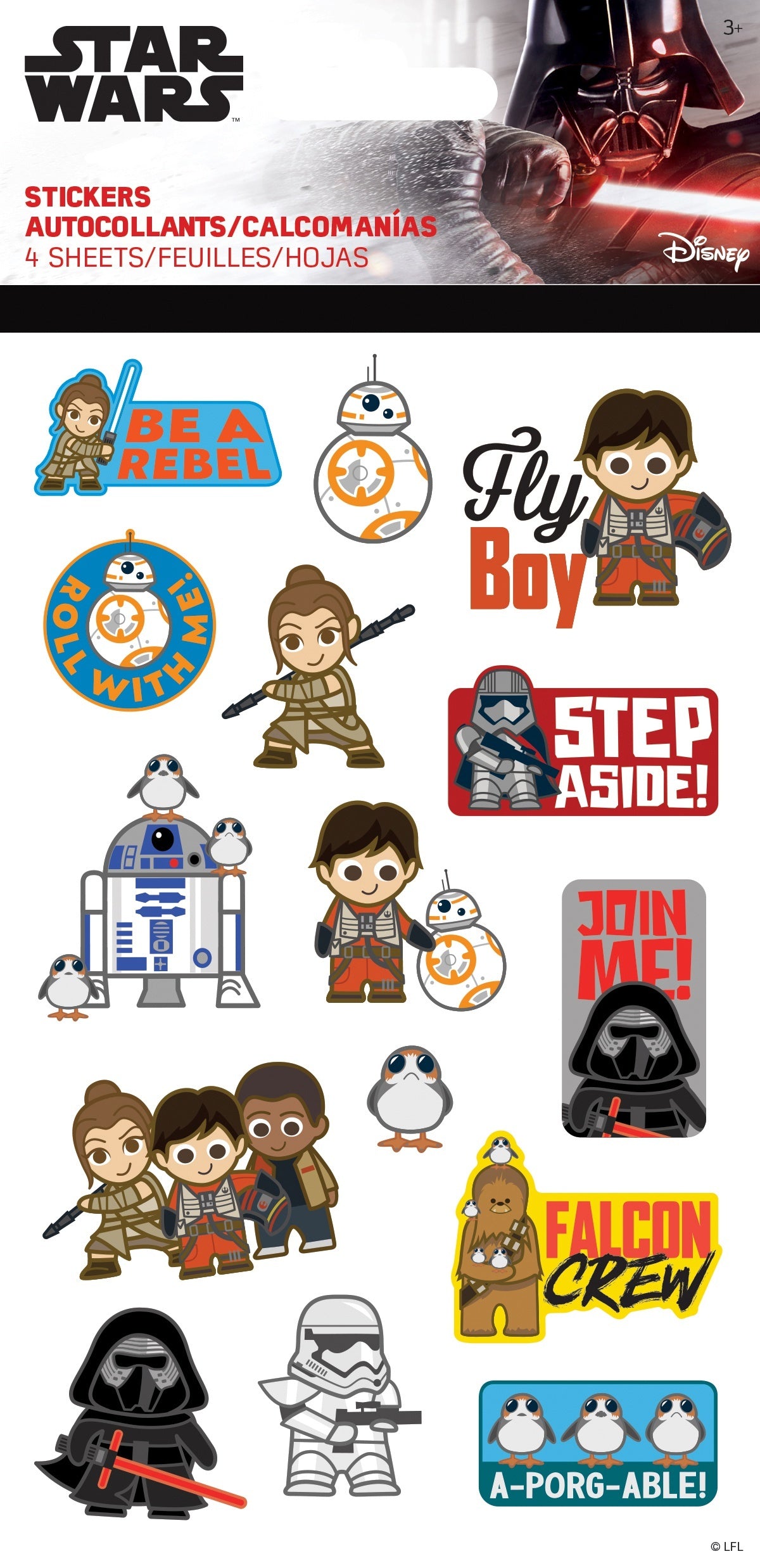 Trends International SandyLion Disney Stickers - Star Wars IX