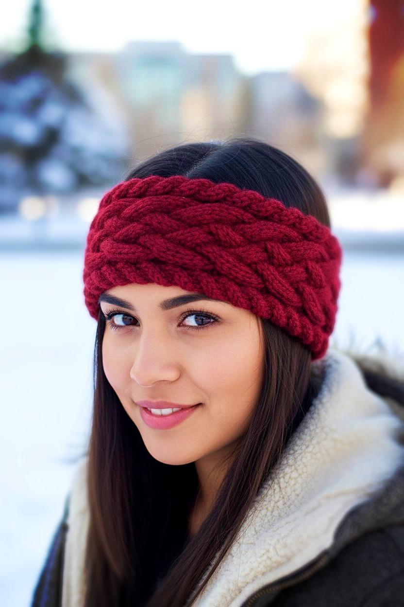 Cozy Cable Headband or Ear Warmer