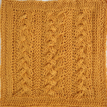 Braided Cables Square Knitter Knotter CAL2021