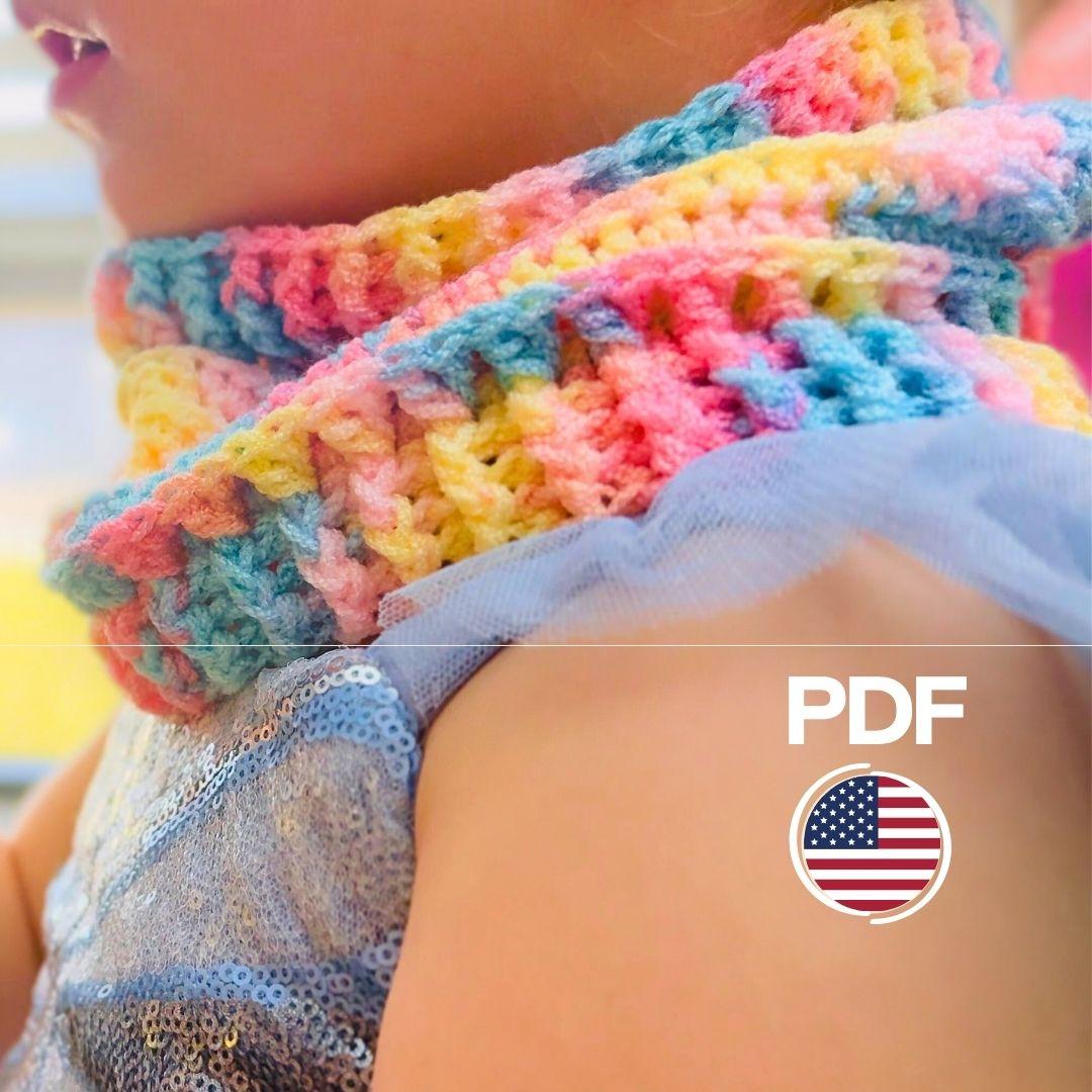 Ribbed Neck Warmer Scarf | Easy & Quick Elastic Stitch Design