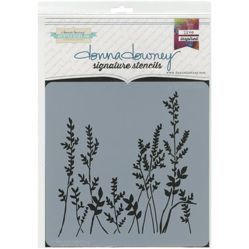 Donna Downey Stencils Donna Downey Signature Stencils 8.5"X8.5" - Grass