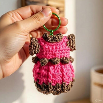 Crochet Mini Dress Keychain Pattern | PDF Photo & Video Tutorial | Easy Bag Charm