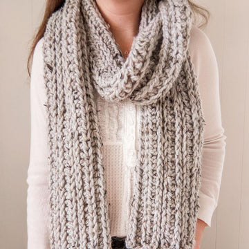 Knit-Look Crochet Scarf