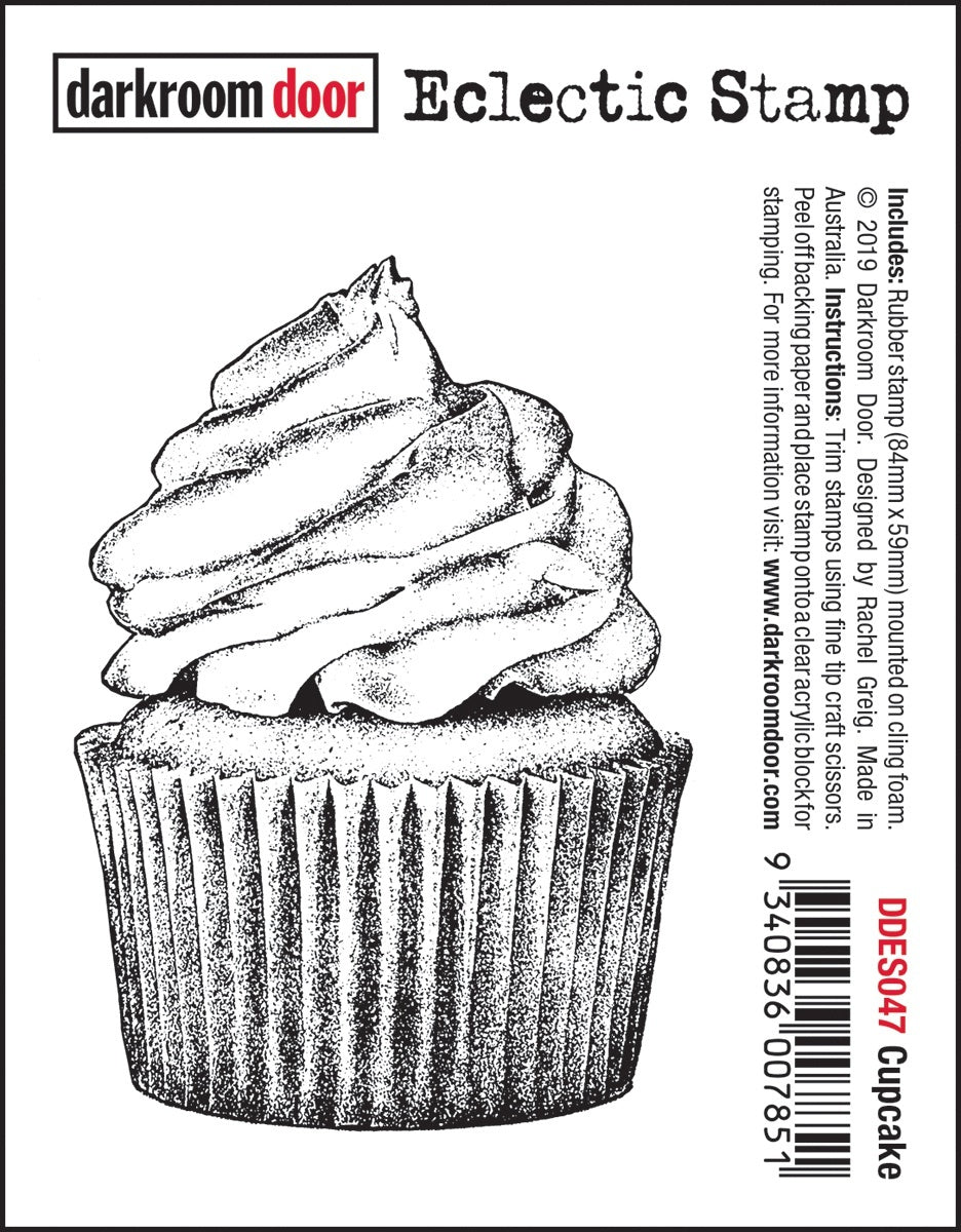 Darkroom Door Eclectic Cling Stamp 2.3"X3.3" - Cupcake
