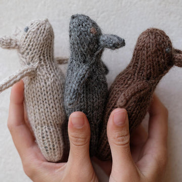 Hand-Knitted Petite Souris