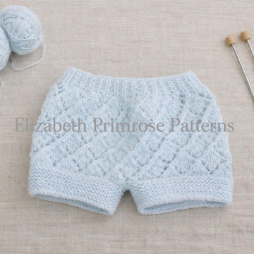 Lacy Diamonds Doll Angel Top Set Knitting Pattern P58 – Elizabeth Primrose Patterns