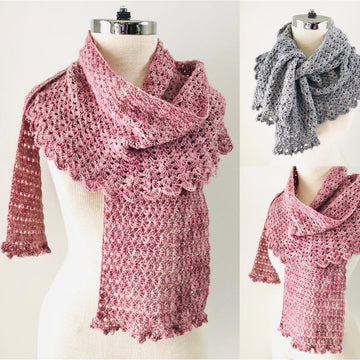 Elegant Lace Shawl Scarf