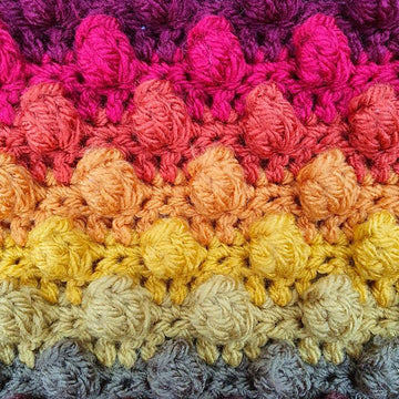 Cosy Autumn Rainbow Blanket