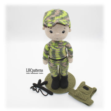 Soldier / Military Man Crochet Pattern