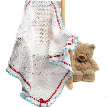 Fluffy Clouds Baby Blanket & Headband Crochet