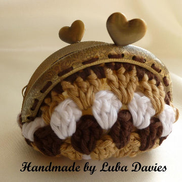 Crochet Coin Purse Capuccino