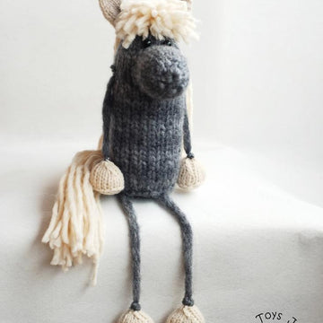 Gray Horse. The symbol of 2014 year