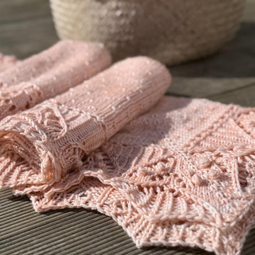 Peach Blossom Baby Blanket